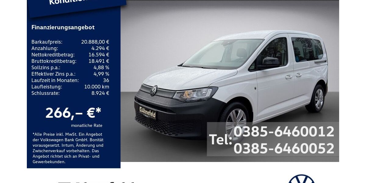 VW Caddy 53.950 km 19.888 &euro; Schwerin 19061
