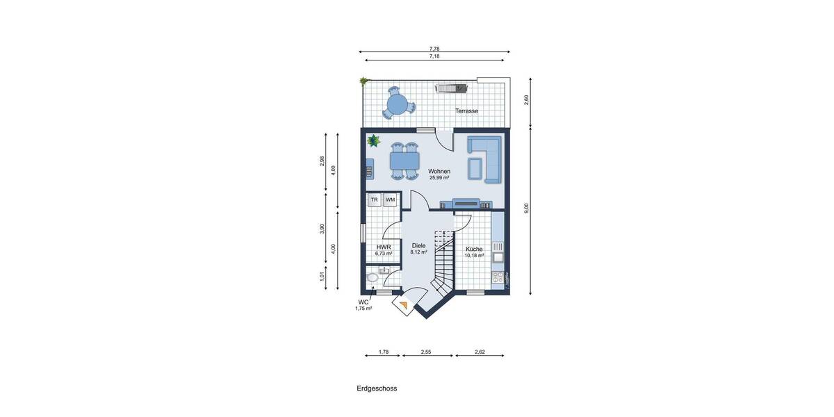 Doppelhaushälfte Plate - 4 Zimmer, 95 m&sup2;, 219.000&euro; | Angebot:26247772