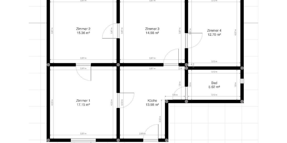 Erdgeschoßwohnung Hagenow - 4 Zimmer, 80 m&sup2;, 520&euro; | Angebot:25960137