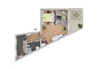 Etagenwohnung Schwerin Altstadt - 1 Zimmer, 50 m&sup2;, 500&euro; | Angebot:26638602