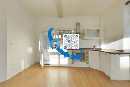 Mitten in der Stadt, fern vom Trubel: 2-Zimmer-Hofwohnung mit Balkon 2 zimmer