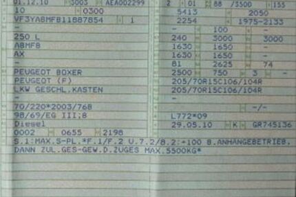 Peugeot Boxer 205.000 km 5.900 &euro; Bad Kleinen 23996