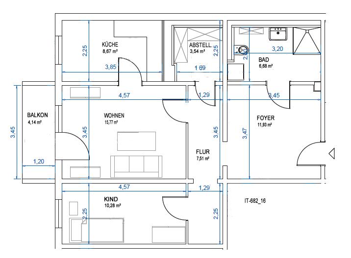 Etagenwohnung Schwerin Mueß - 1.5 Zimmer, 66 m&sup2;, 333&euro; | Angebot:26348273