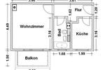 Erdgeschoßwohnung Wismar Altstadt - 1 Zimmer, 34 m&sup2;, 350&euro; | Angebot:26337192