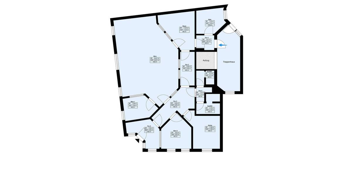 Gewerbeobjekt Schwerin Feldstadt - 5 Zimmer, 129 m&sup2;, 165.000&euro; | Angebot:26869391