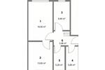 Erdgeschoßwohnung Warin - 3 Zimmer, 58 m&sup2;, 390&euro; | Angebot:26530060