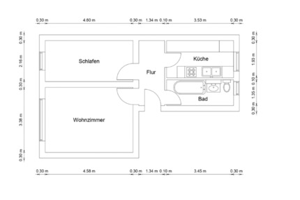 kernsanierte 2 Zimmer Wohnung in Ventschow zu vermieten 2 zimmer