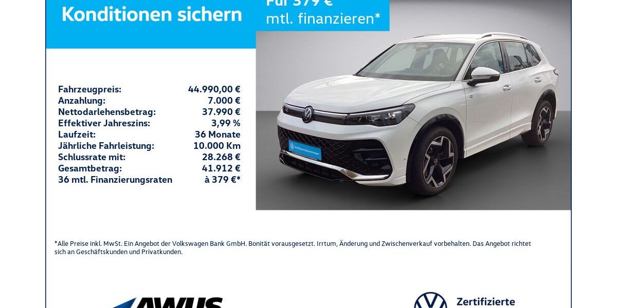VW Tiguan 16.350 km 44.990 &euro; Schwerin 19057