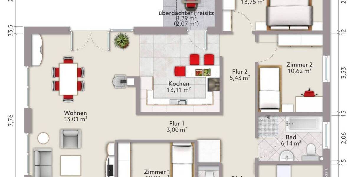 Bungalow Bad Kleinen - 4 Zimmer, 113 m&sup2;, 360.000&euro; | Angebot:25678947