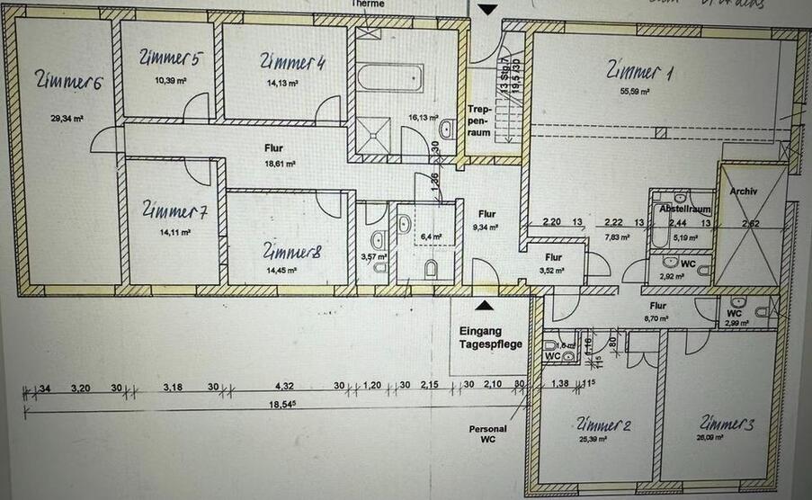 Büro-Praxisfläche in Crivitz zu vermieten! 275qm (TEILBAR)