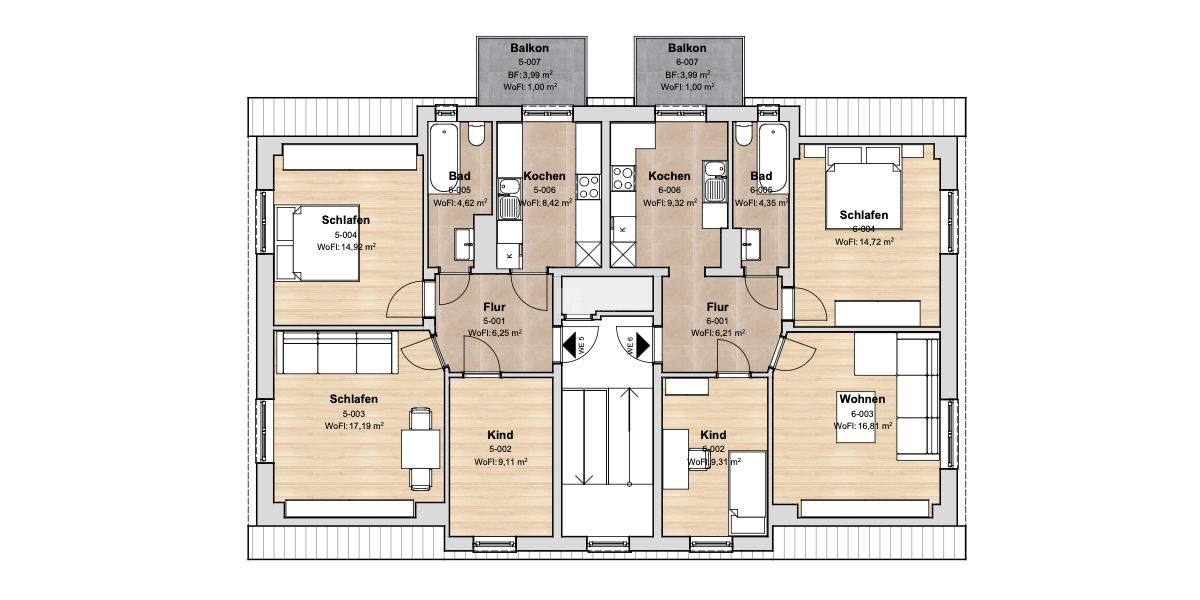 Wohnen am ZiegelInnenSee - Dachgeschoßwohnung Schwerin Lewenberg | Angebot:26944535