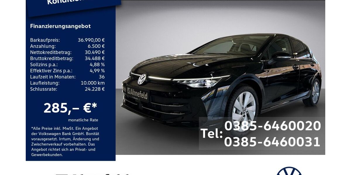 VW Golf 6.800 km 36.990 &euro; Schwerin 19061