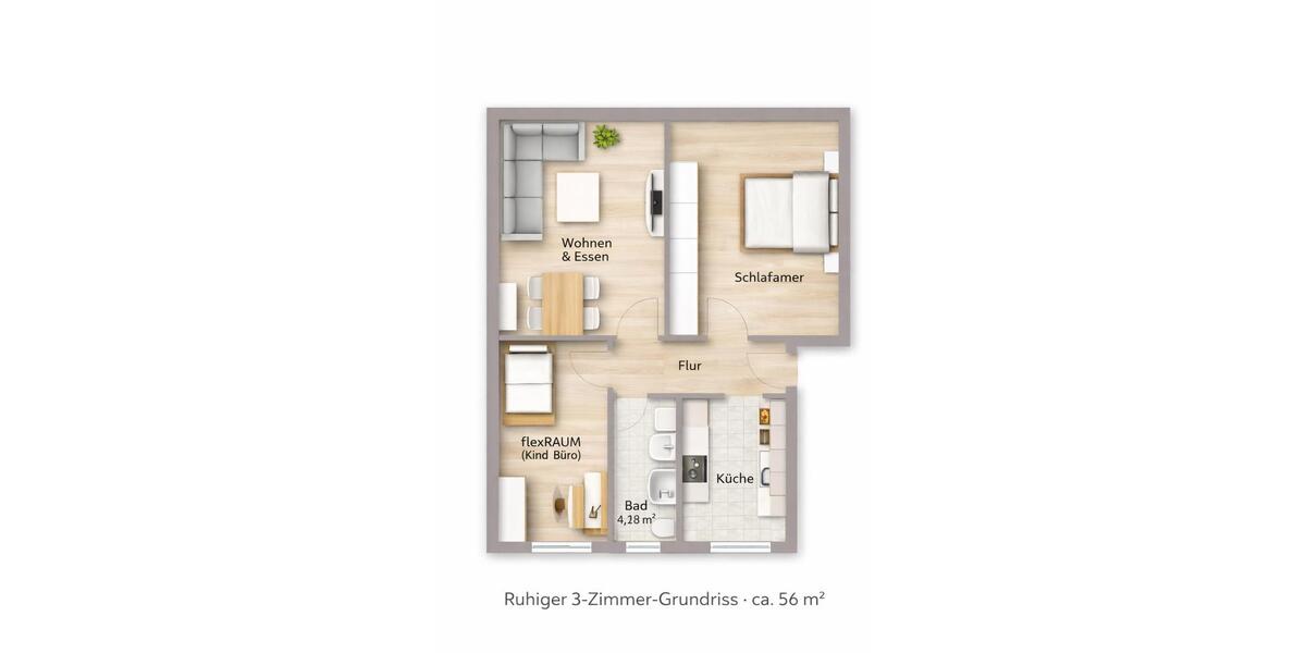 Ruhige 3 Zimmer Wohnung in Bad Kleinen (Bald verfügbar) 3 zimmer