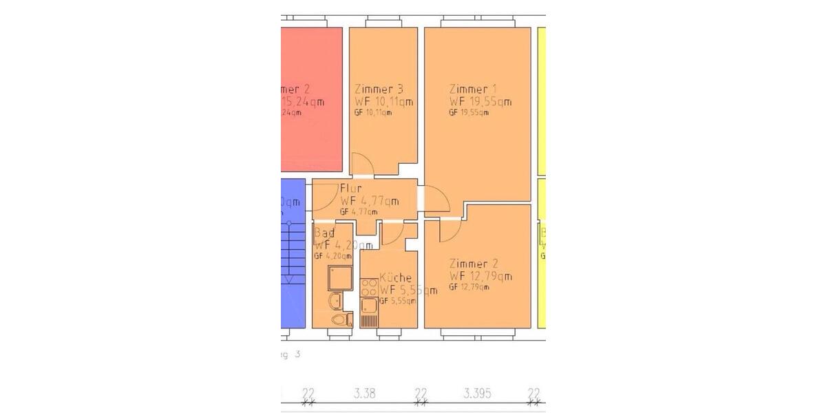 Etagenwohnung Leezen - 3 Zimmer, 57 m&sup2;, 270&euro; | Angebot:26443490