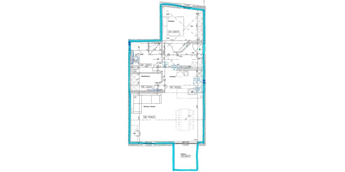 Dachgeschoßwohnung Schwerin Altstadt - 2 Zimmer, 71 m&sup2;, 880&euro; | Angebot:26449257
