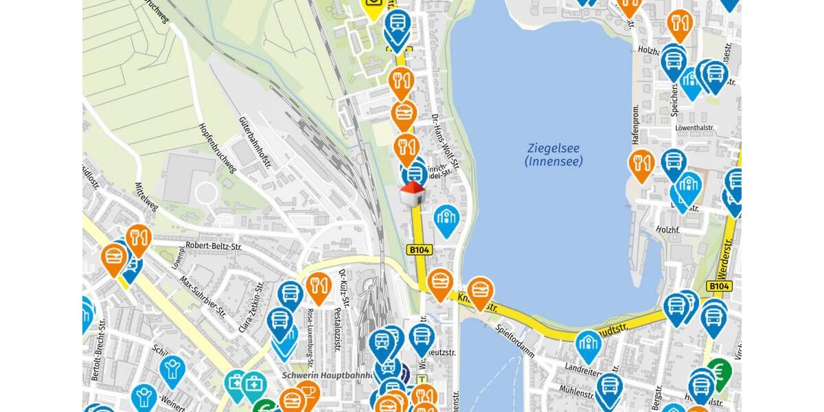 Etagenwohnung Schwerin - 1 Zimmer, 43 m&sup2;, 650&euro; | Angebot:26491733