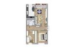 Etagenwohnung Schwerin Mueßer Holz - 3 Zimmer, 57 m&sup2;, 335&euro; | Angebot:26391869