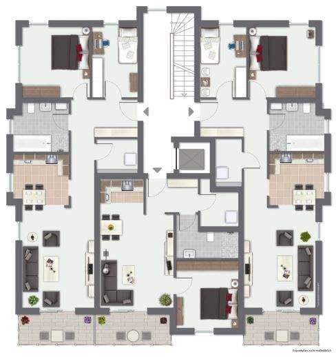 Etagenwohnung Wismar Wismar-Nord - 2 Zimmer, 54 m&sup2;, 219.000&euro; | Angebot:25726247