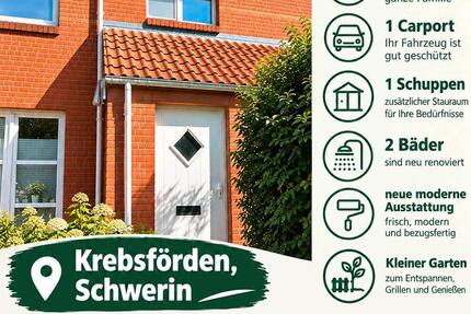 Haus Schwerin Gartenstadt - 4 Zimmer, 112 m&sup2;, 1.500&euro; | Angebot:27624780
