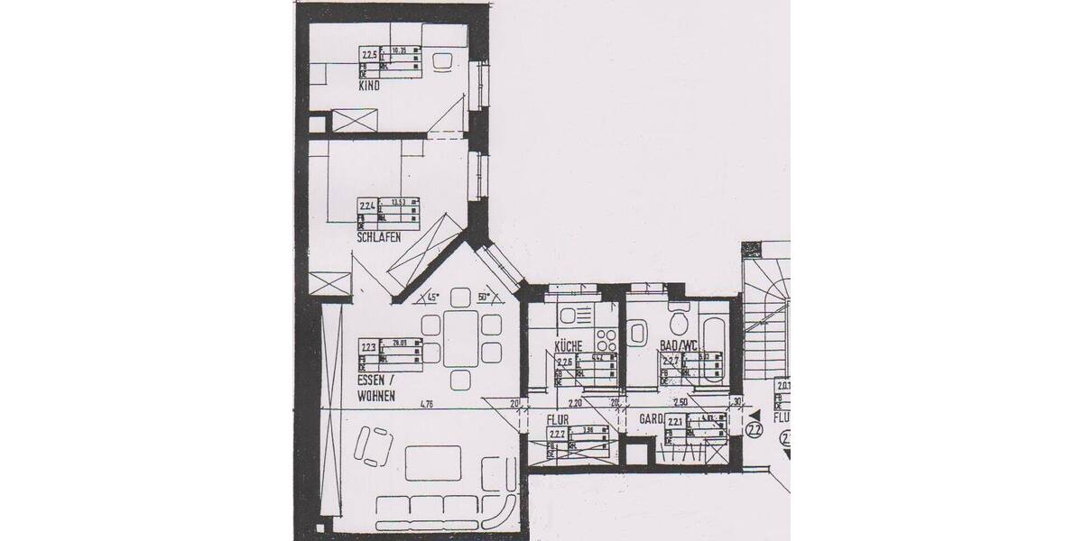 Etagenwohnung Schwerin Paulsstadt - 3 Zimmer, 71 m&sup2;, 603&euro; | Angebot:26904433