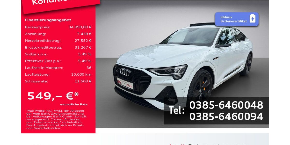 Audi e-tron 74.000 km 34.990 &euro; Schwerin 19061