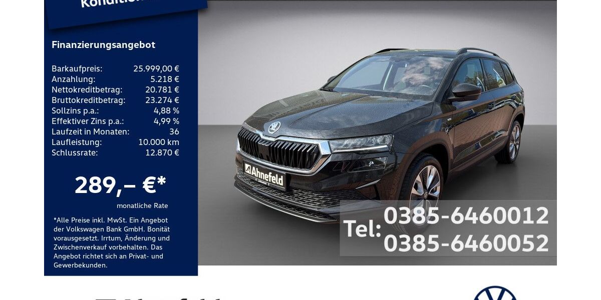 Skoda Karoq 76.800 km 24.999 &euro; Schwerin 19061