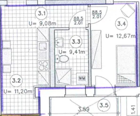 Hochparterre Wismar Altstadt - 1 Zimmer, 32 m&sup2;, 445&euro; | Angebot:26446737