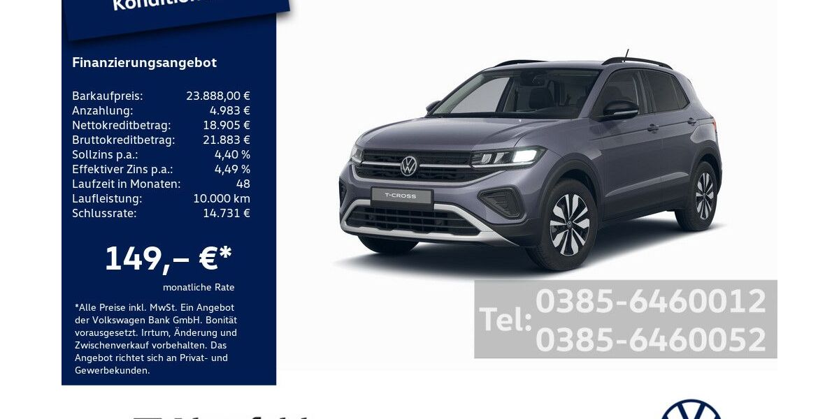 VW T-Cross 11.900 km 23.888 &euro; Schwerin 19061