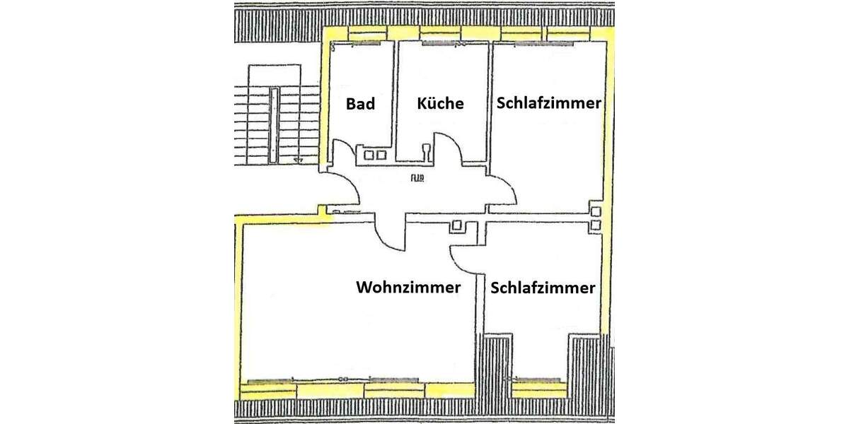 Lichtdurchflutete Dachgeschosswohnung mit Heidensee-Blick und neuer Einbauküche in 19055 Schwerin 3 zimmer