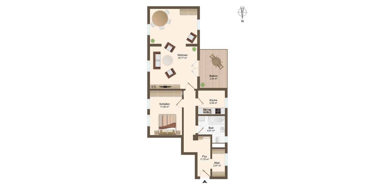 Ihr neues Schlafzimmer in der Paulsstadt - Etagenwohnung Schwerin Paulsstadt (Musikerviertel) | Angebot:26739510