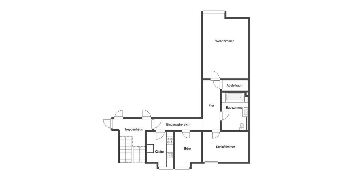 Etagenwohnung Pampow - 3 Zimmer, 63 m&sup2;, 105.000&euro; | Angebot:26427282