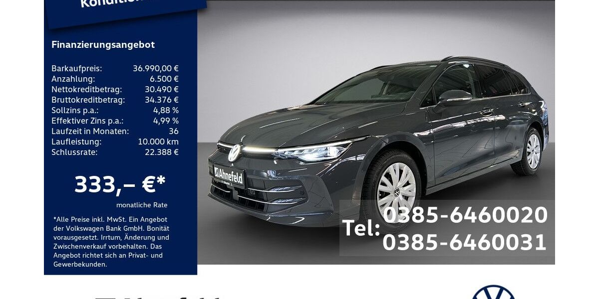 VW Golf 12.500 km 36.990 &euro; Schwerin 19061
