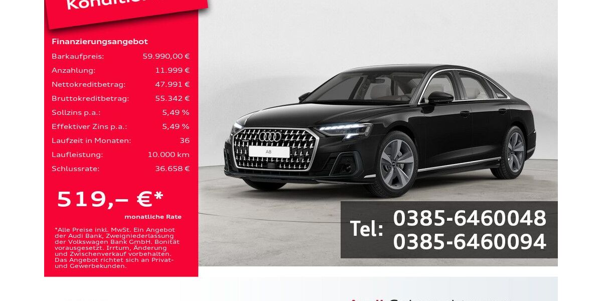 Audi A8 50.800 km 58.990 &euro; Schwerin 19061