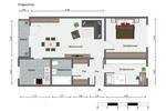 Erdgeschoßwohnung Schwerin Gartenstadt - 3 Zimmer, 60 m&sup2;, 590&euro; | Angebot:25267972
