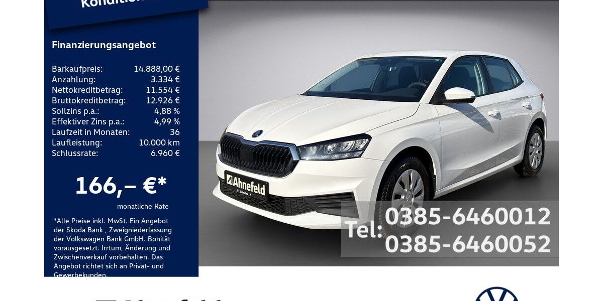 Skoda Fabia 11.600 km 14.888 &euro; Schwerin 19061