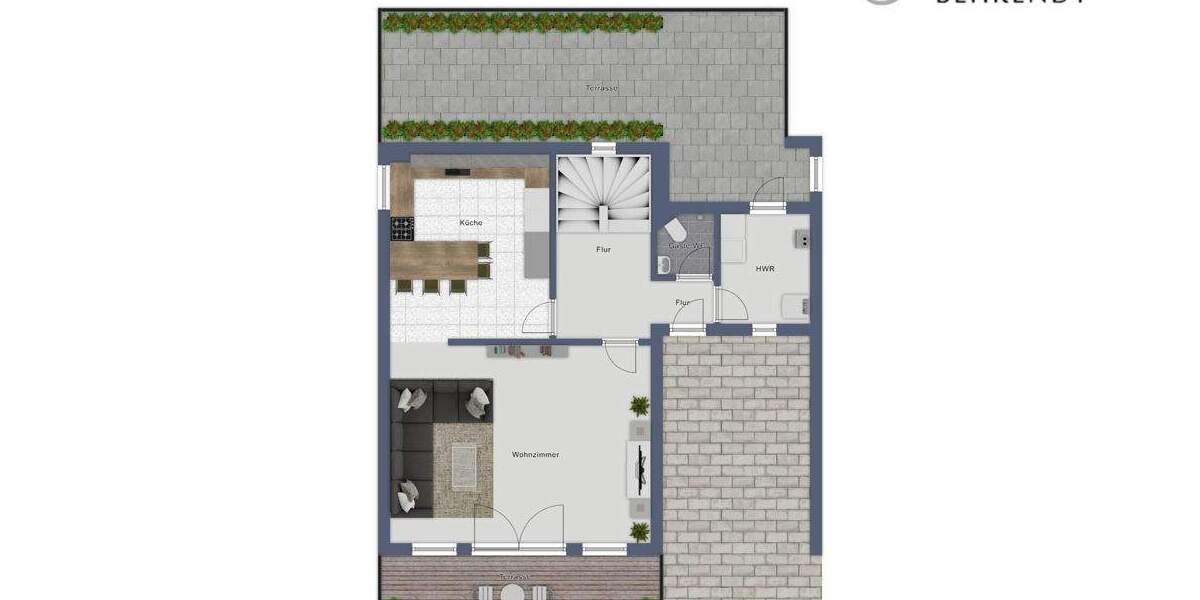 Moderne Wohnqualität in attraktiver Lage - Reihenhaus in Schwerin-Friedrichsthal 4 zimmer