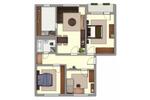Etagenwohnung Schwerin Mueß - 4 Zimmer, 83 m&sup2;, 510&euro; | Angebot:26349733