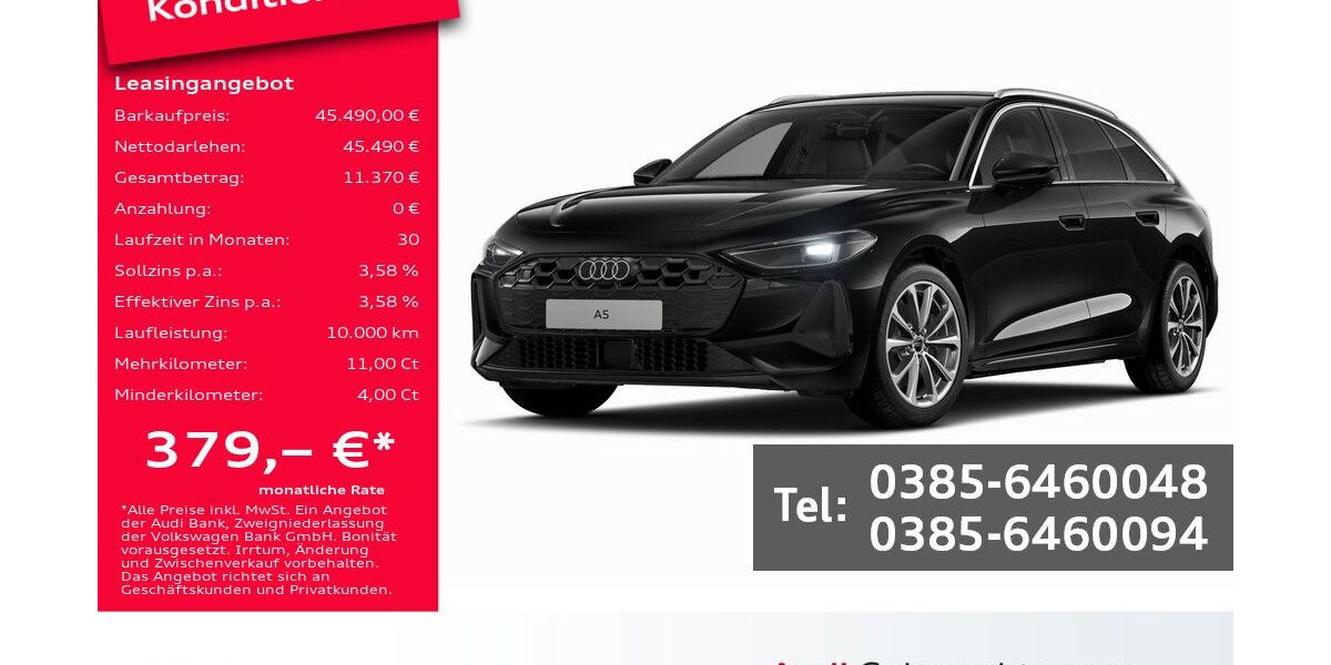 Audi A5 18.400 km 45.490 &euro; Schwerin 19061