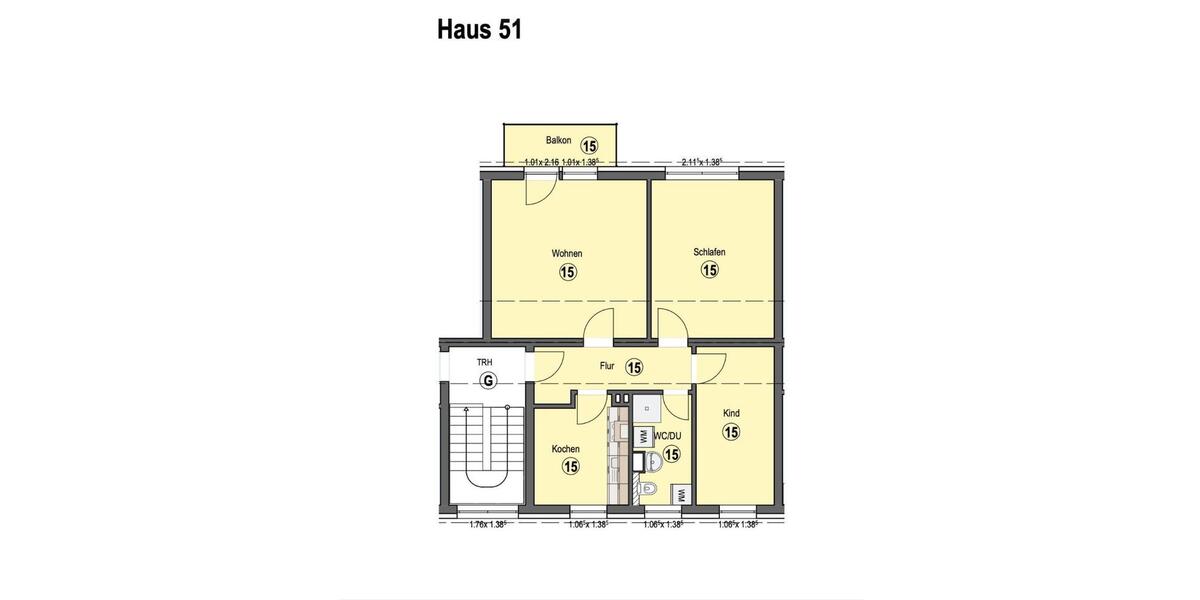 3-Zimmer Dachgeschosswohnung in Schwerin mit Balkon 3 zimmer