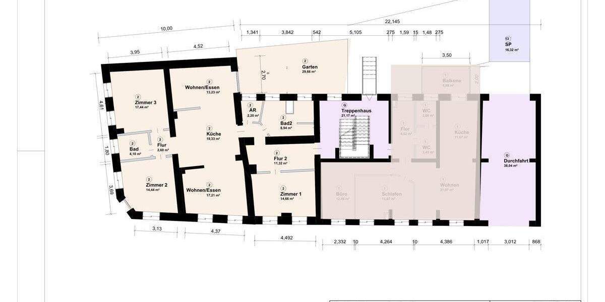 Etagenwohnung Schwerin Feldstadt - 4 Zimmer, 125 m&sup2;, 295.000&euro; | Angebot:23958917