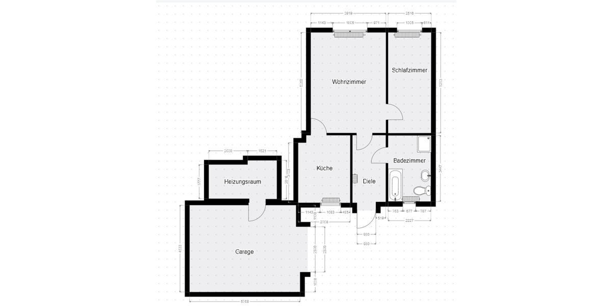 Erdgeschoßwohnung Bad Kleinen - 2 Zimmer, 58 m&sup2;, 725&euro; | Angebot:25321678
