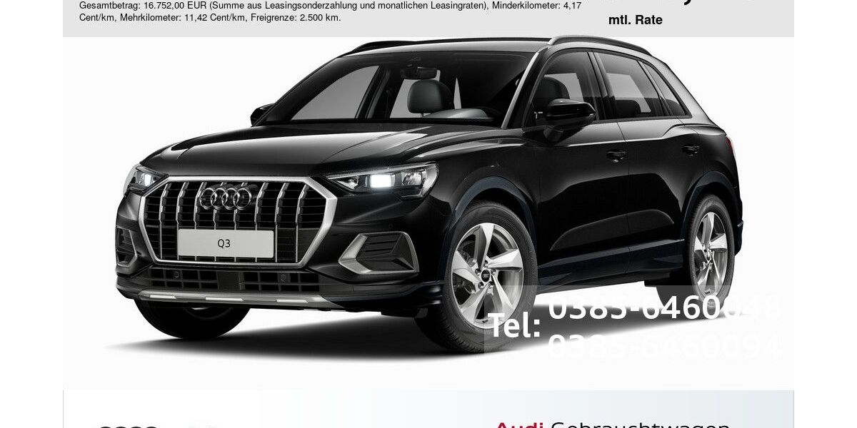 Audi Q3 17.600 km 37.990 &euro; Schwerin 19061