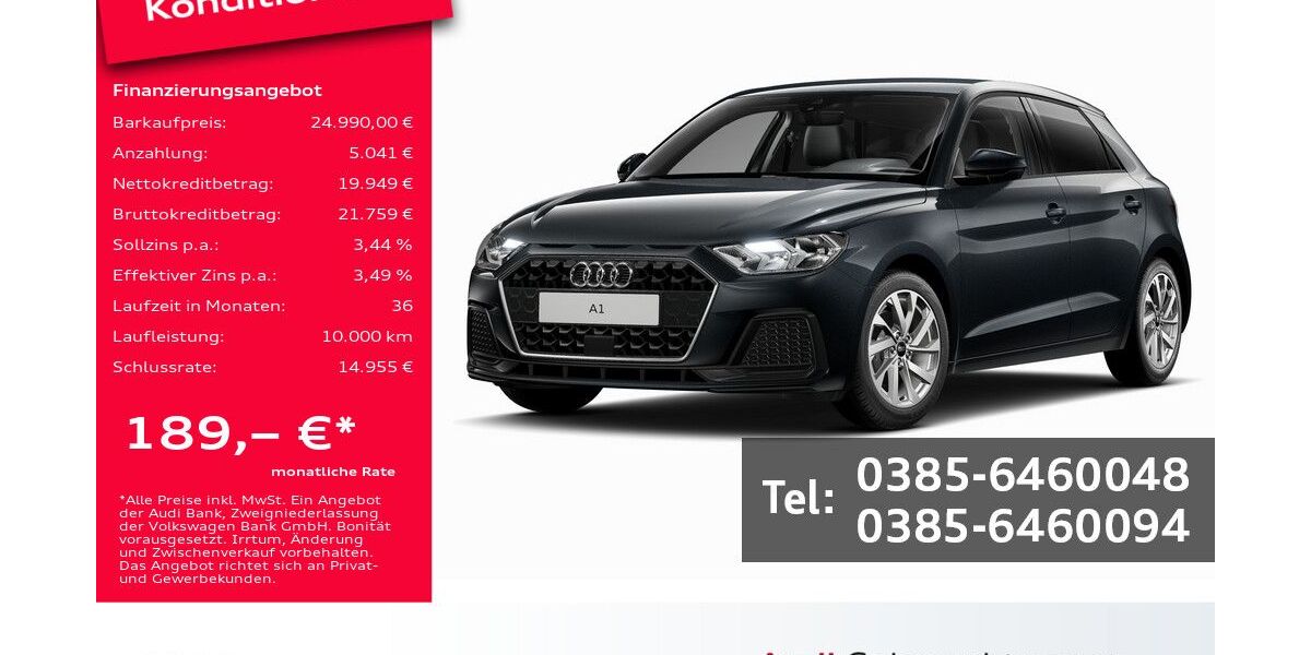 Audi A1 5.400 km 24.990 &euro; Schwerin 19061