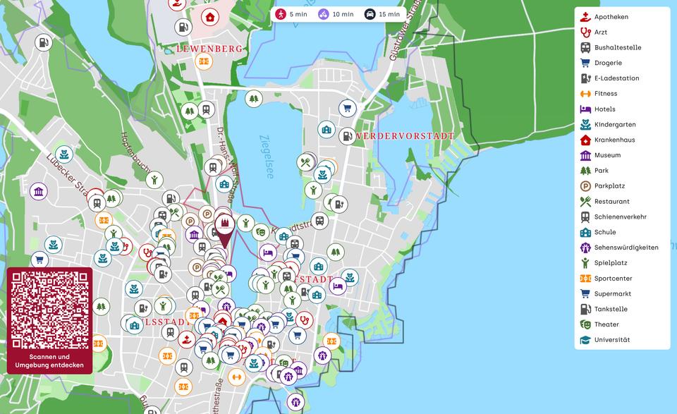 Etagenwohnung Schwerin Altstadt - 3 Zimmer, 80 m&sup2;, 1.250&euro; | Angebot:25381566