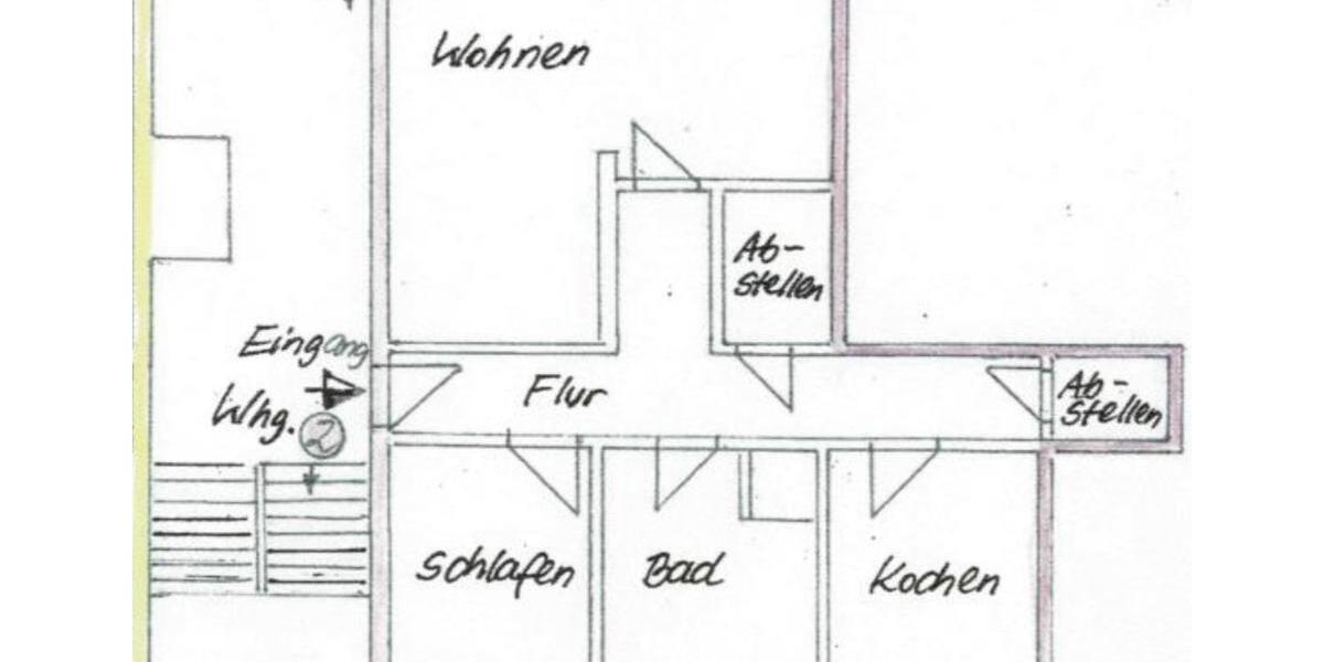 Erdgeschoßwohnung Crivitz - 2 Zimmer, 64 m&sup2;, 398&euro; | Angebot:26554723