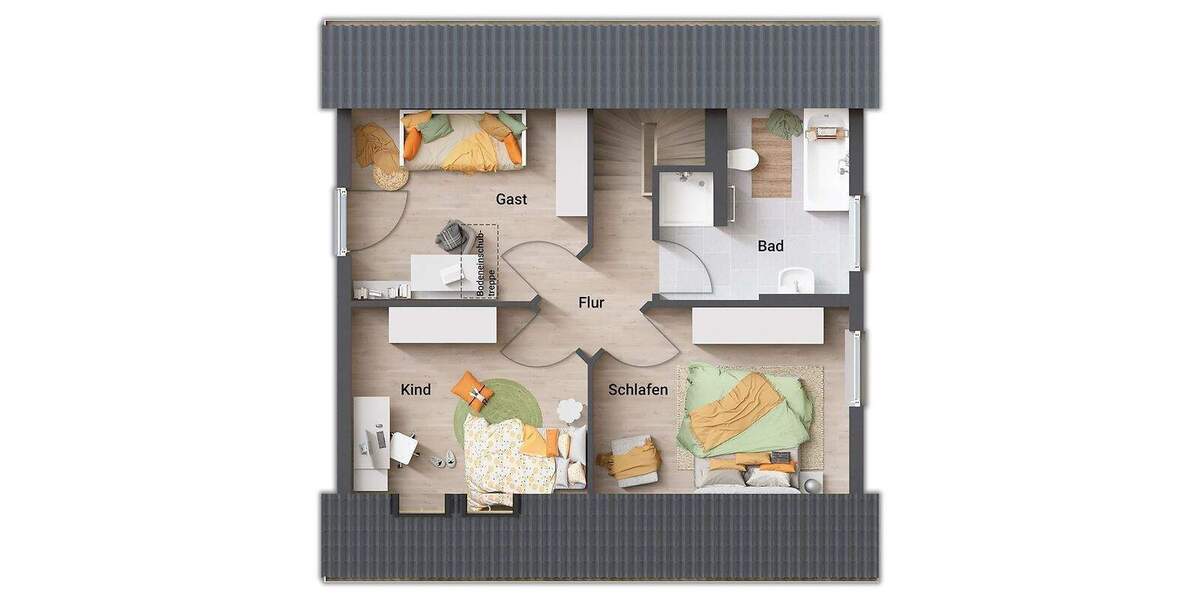 Dein eigenes Haus: unkompliziert, energetisch sicher & bezahlbar mit passendem Grundstück 4 zimmer