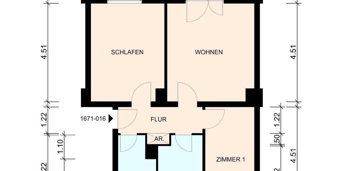 Etagenwohnung Hagenow Neue Heimat - 2 Zimmer, 59 m&sup2;, 386&euro; | Angebot:26644588