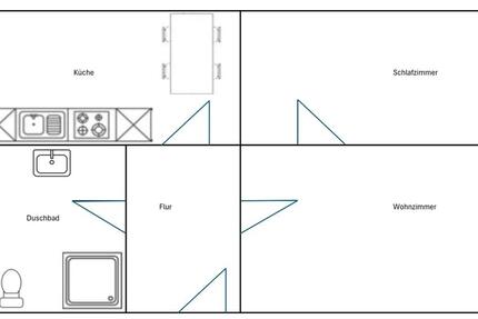 Schöne 2-Zimmerwohnung in Schwerin-Feldtstadt zimmer