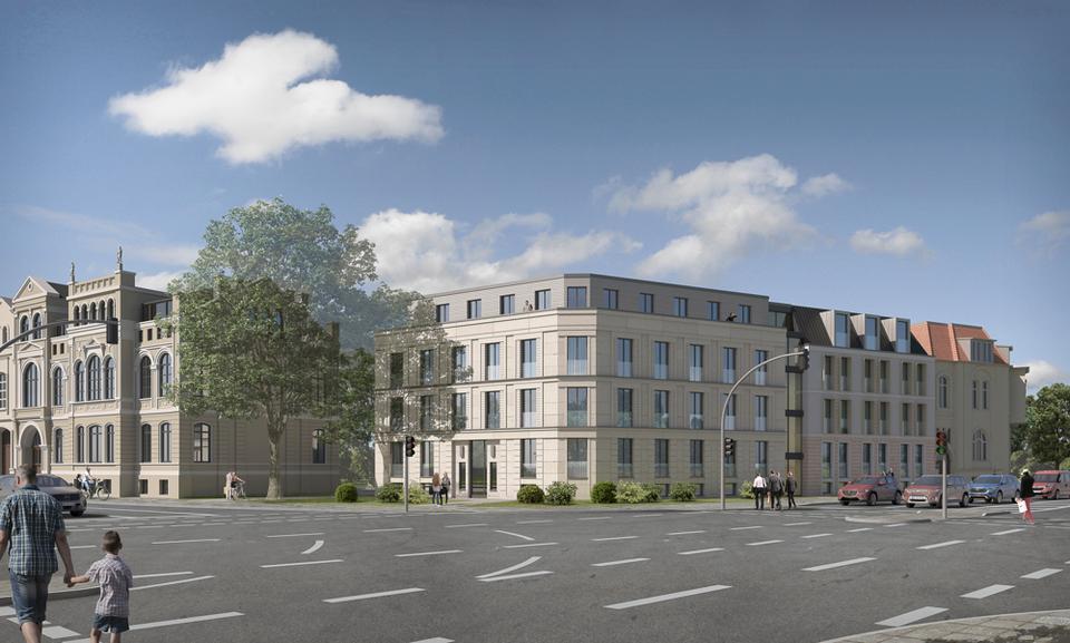 Etagenwohnung Schwerin Altstadt - 3 Zimmer, 80 m&sup2;, 1.250&euro; | Angebot:25381566