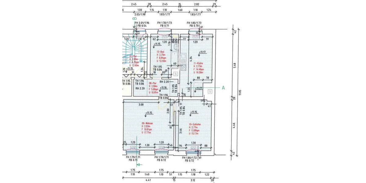 Etagenwohnung Schwerin Schelfstadt - 2 Zimmer, 58 m&sup2;, 390&euro; | Angebot:26543842